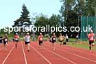Mens 100 metres, 2024 NE Masters Track and Field Champs., Monkton Stadium, Jarrow.  Photo: David T. Hewitson/Sports for All Pics